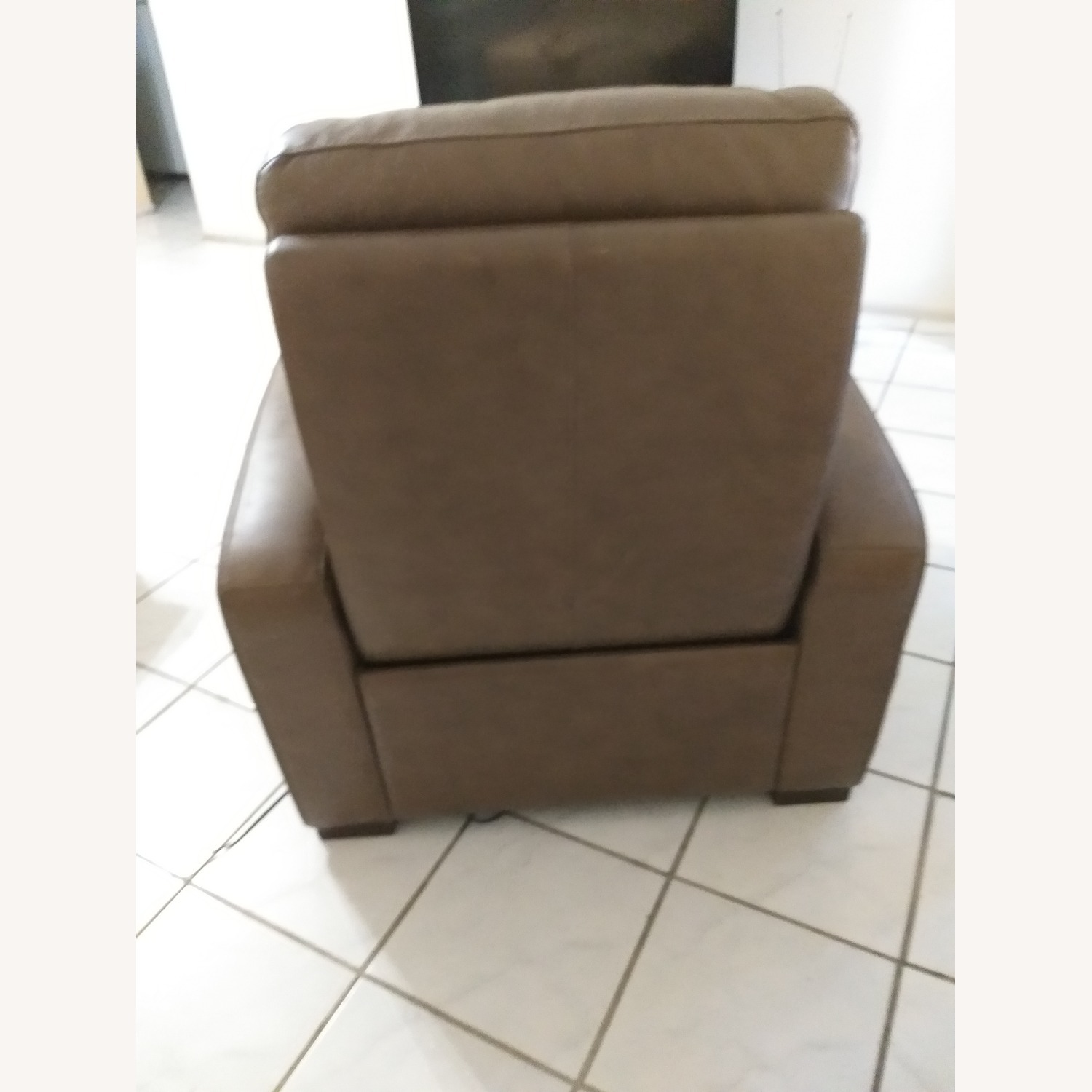 American Signature Power Leather Recliner - image-2