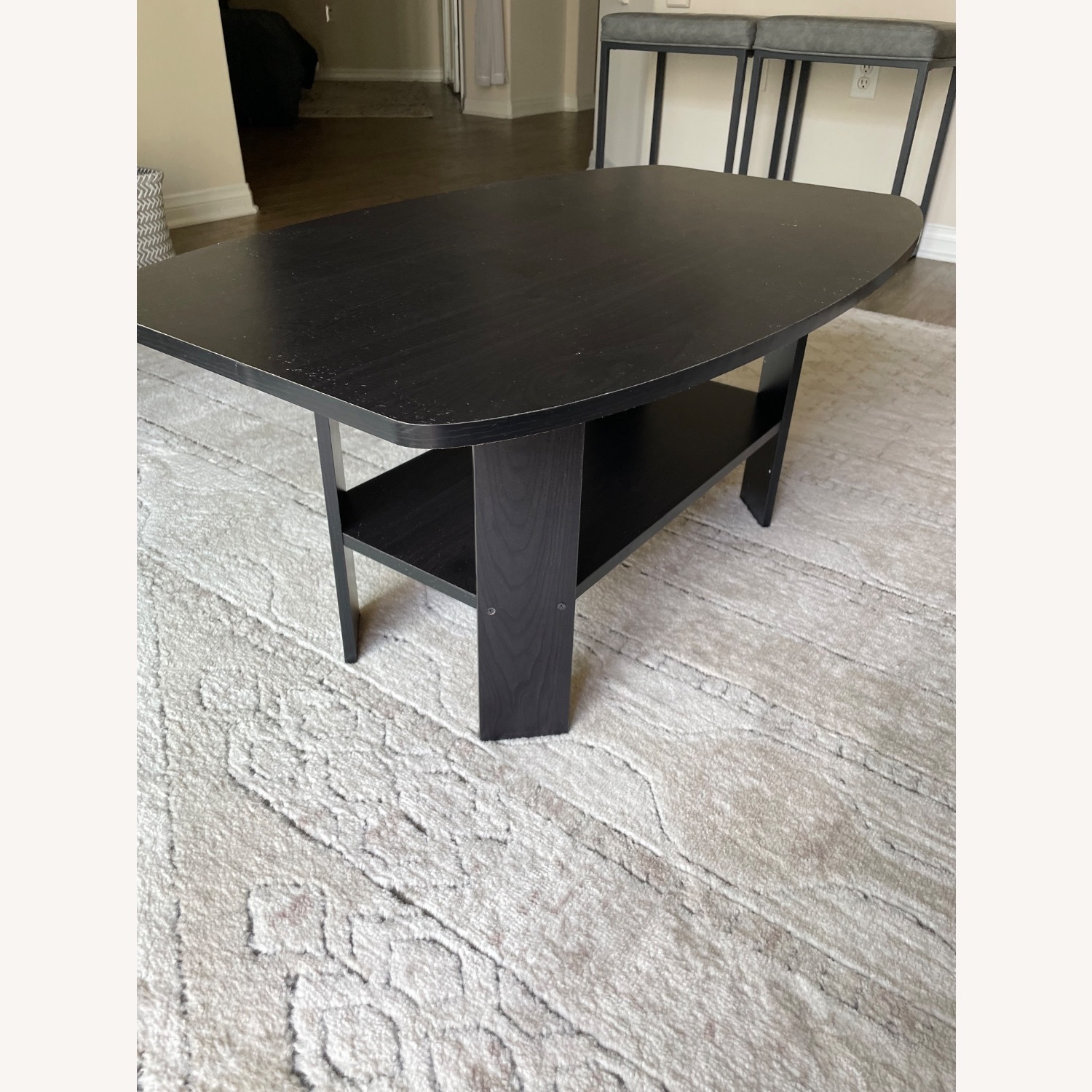 Dark Espresso Wood Coffee Table - image-1