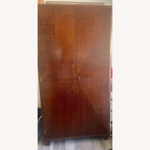 Used Bloomingdales Italian Wenge Armoire for sale on AptDeco