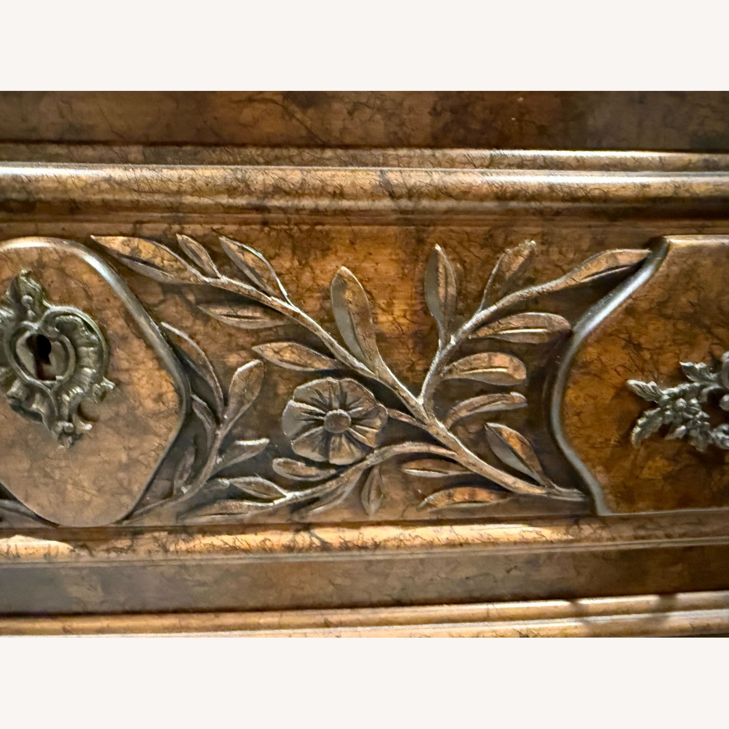 Antique Hardwood Dresser - image-4