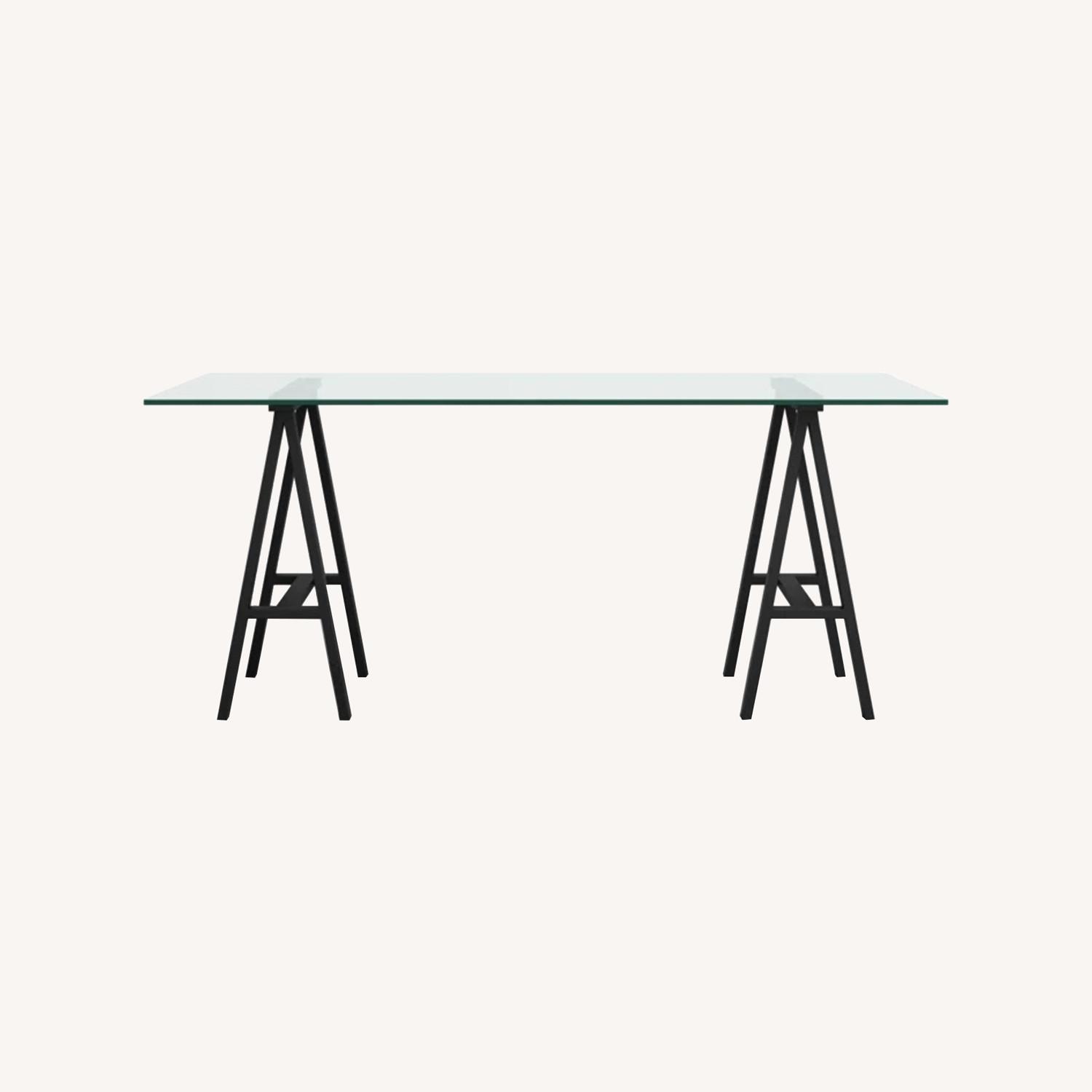 Joss & Main Tigerlily Glass Office Desk - image-0