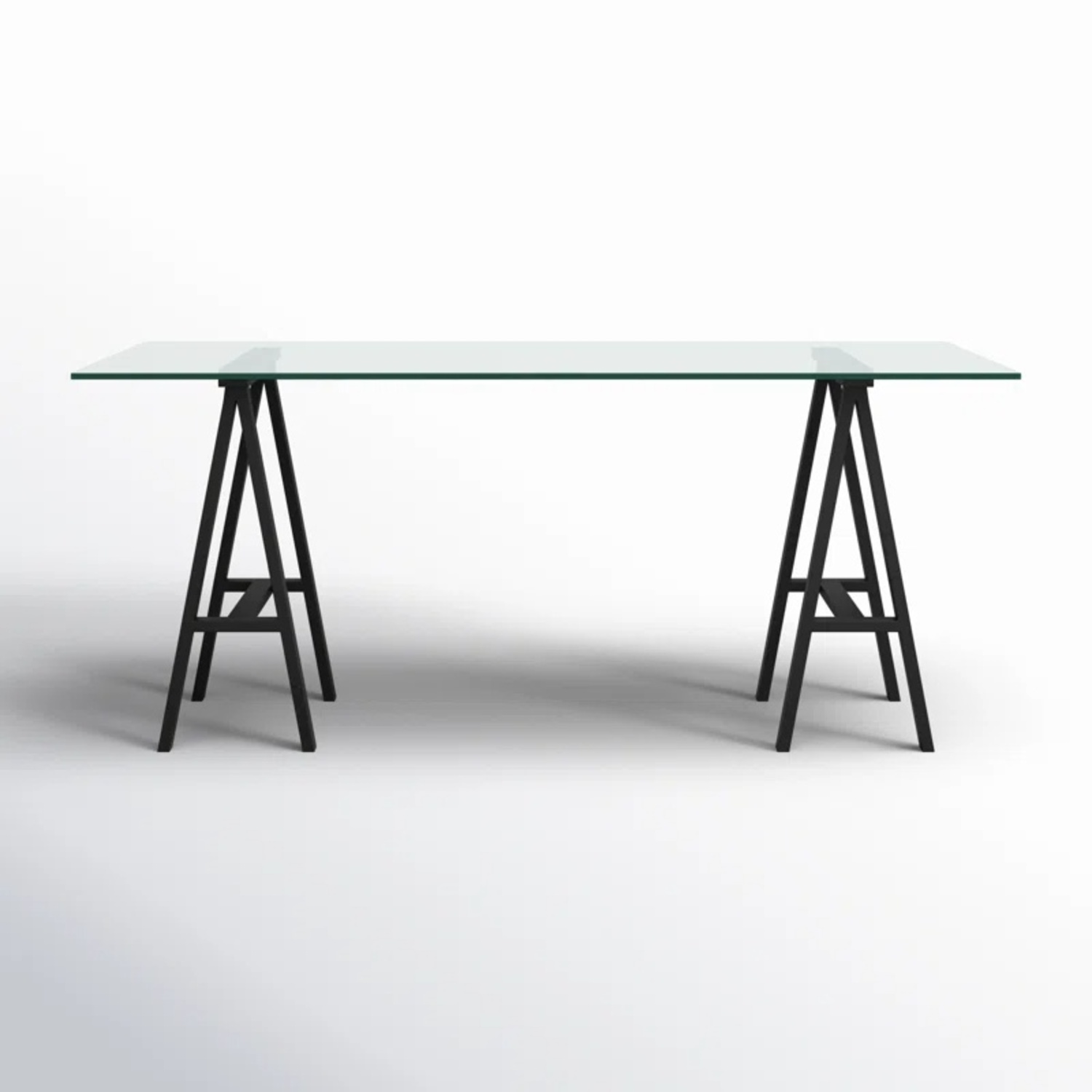 Joss & Main Tigerlily Glass Office Desk - image-8