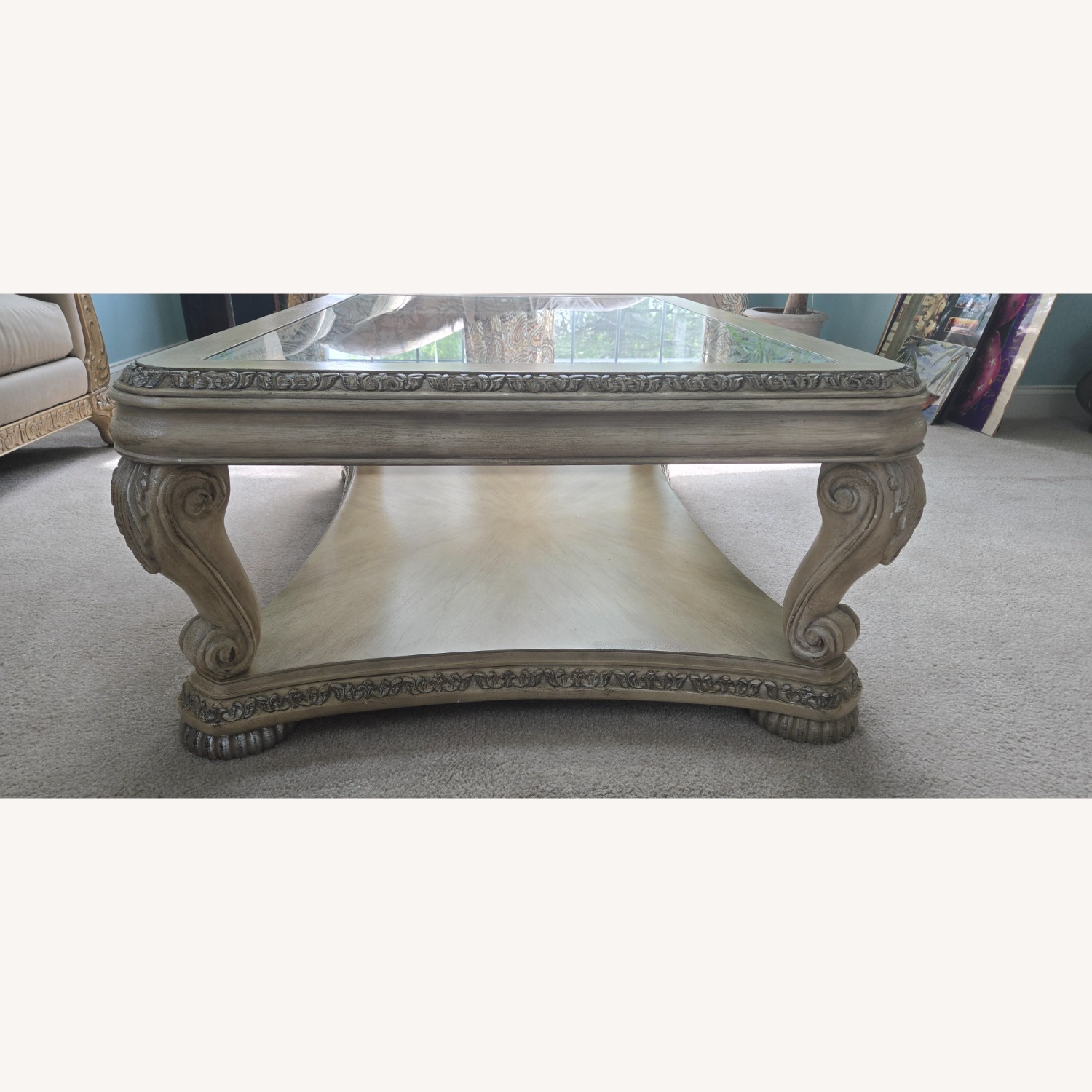 Schnadig Glass Top Coffee Table - image-2