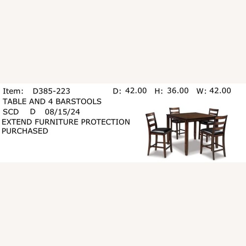 Used Dining Table and 4 Chairs for sale on AptDeco