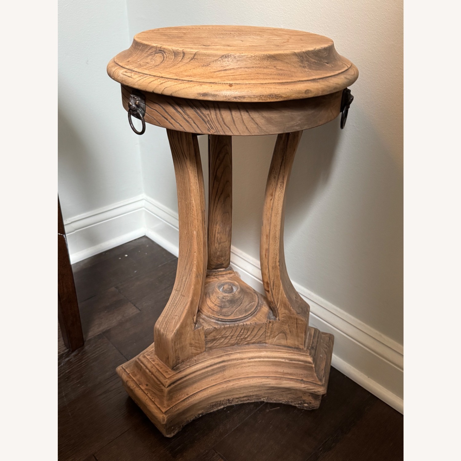 RH 18th C. Lion’s Head Side Table - image-1