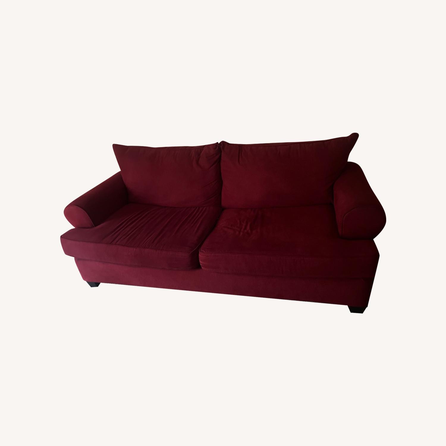 Red Sofa Couch  - image-5