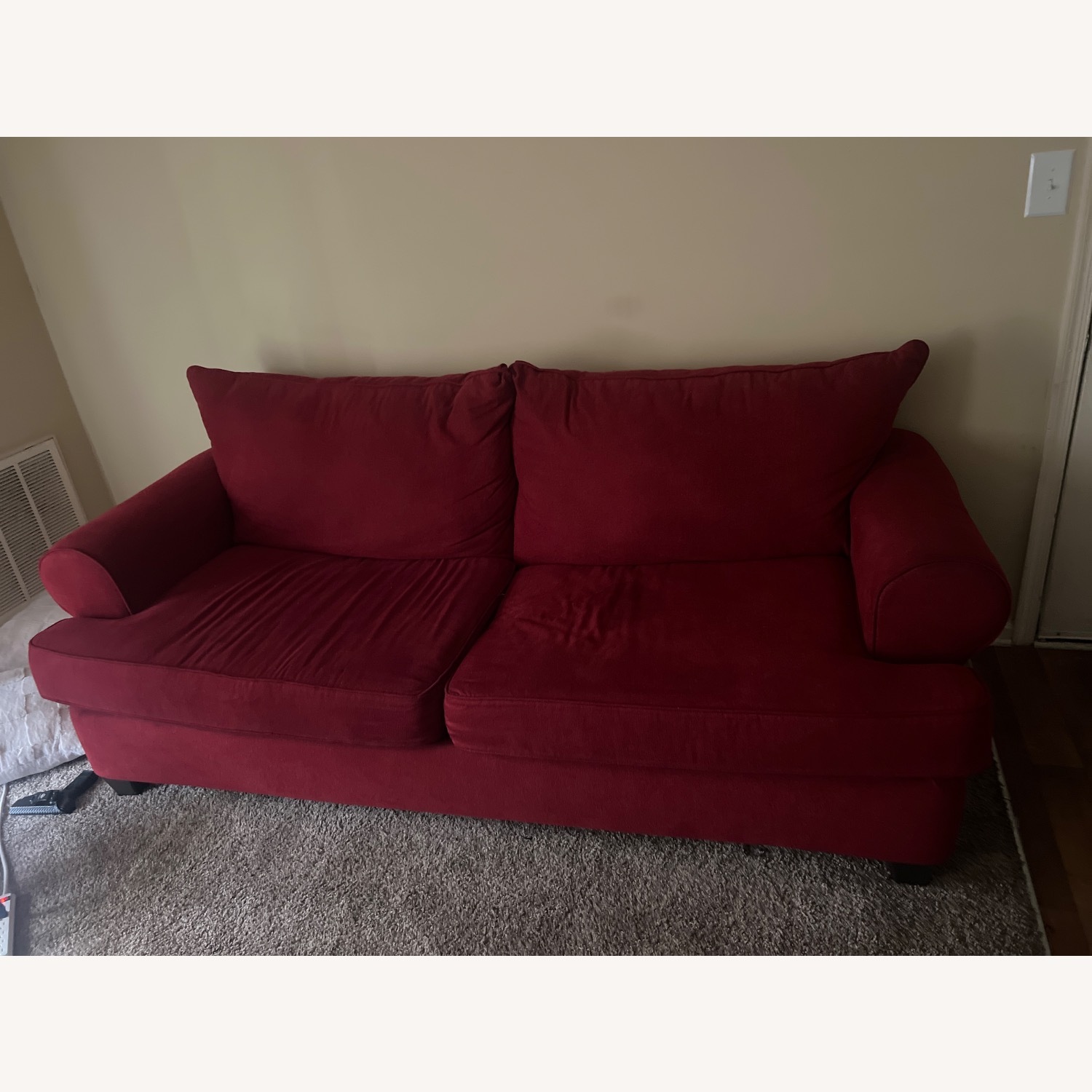 Red Sofa Couch  - image-2
