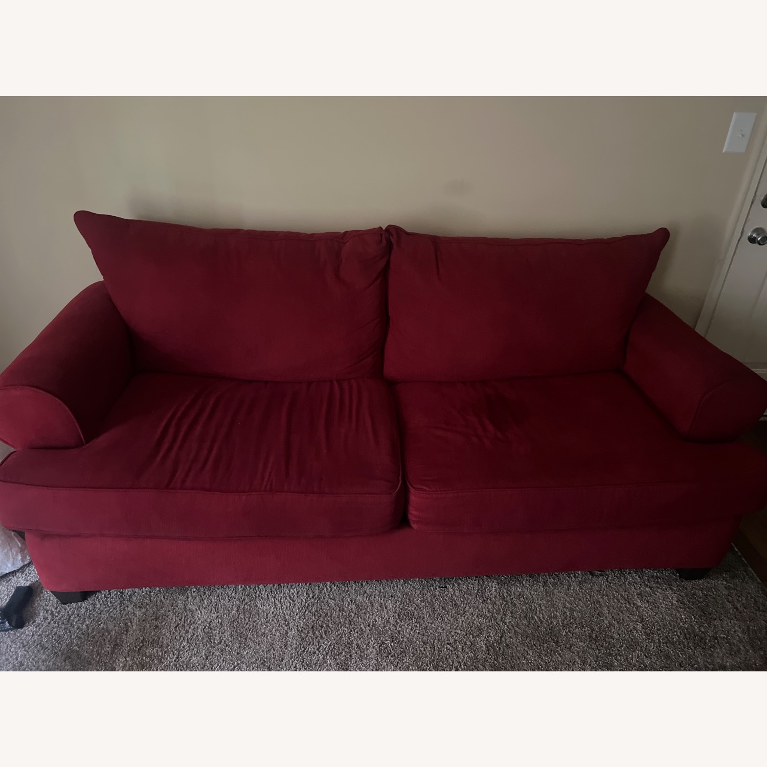 Red Sofa Couch  - image-1