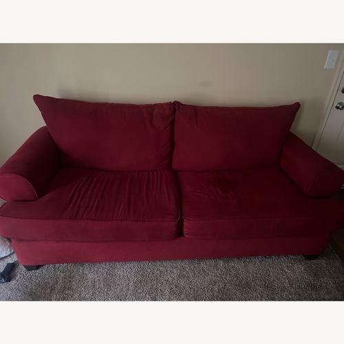 Used Red Sofa Couch  for sale on AptDeco
