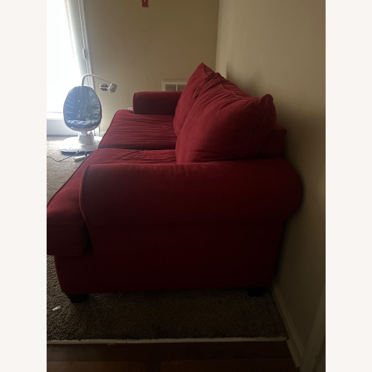 Red Sofa Couch  - image-3