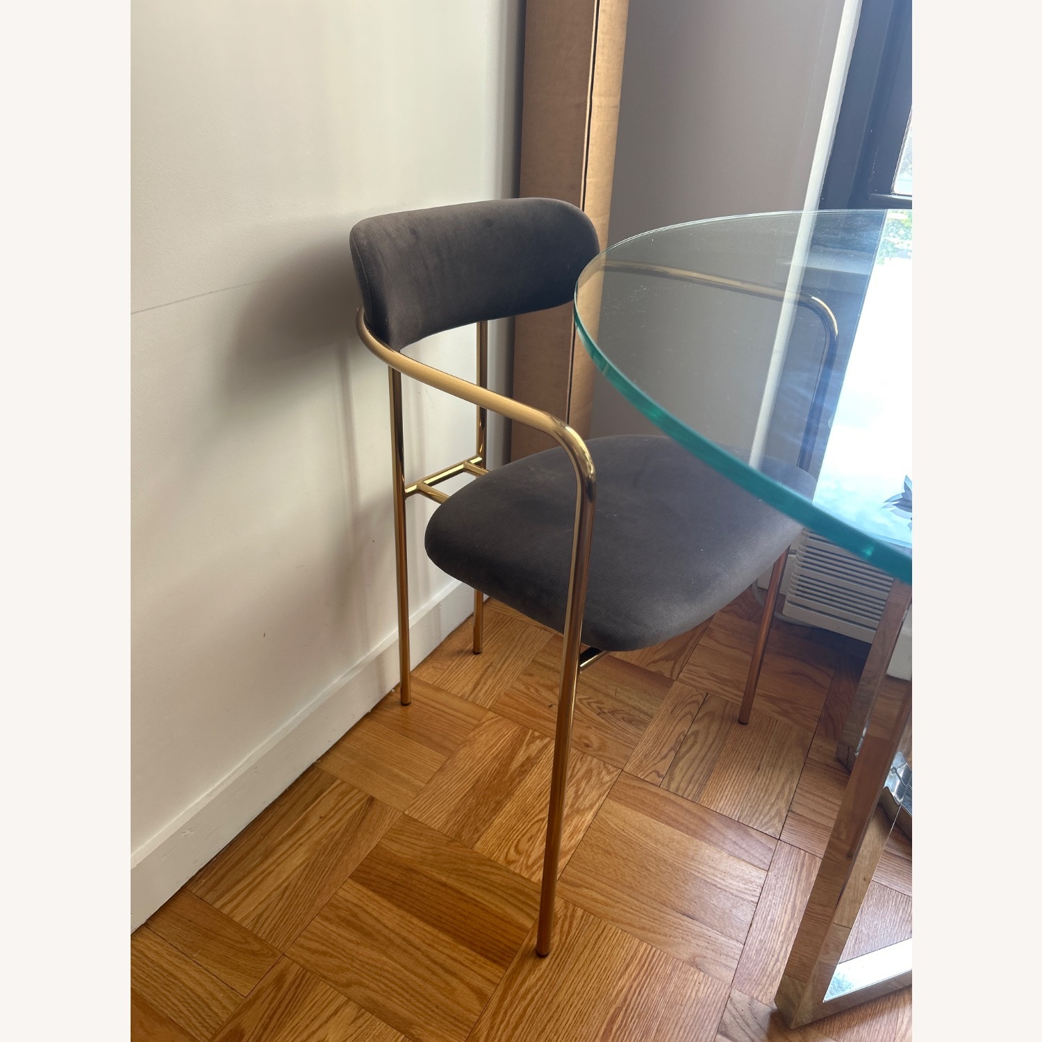 CB2 Glass Dining Table and Chairs - image-4