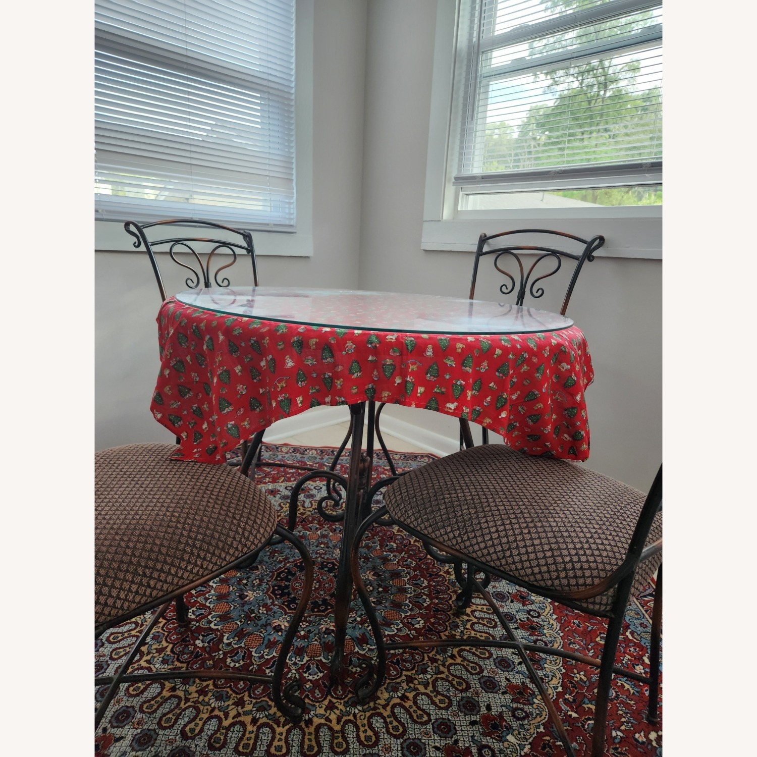 Small Round Breakfast Table with 4 Chairs  - image-1