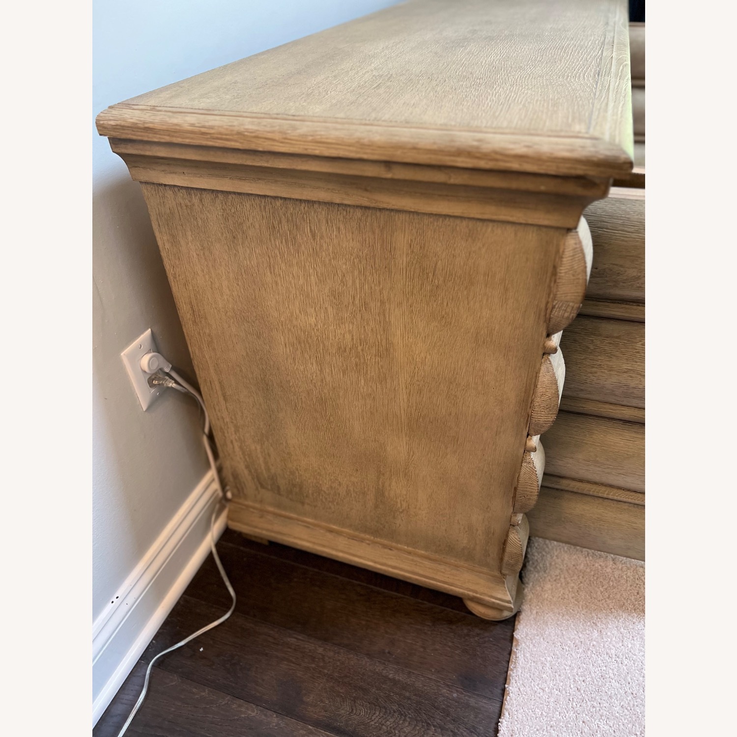 RH Antique-Style 19th Century Rounded Oak Cabinet - image-3