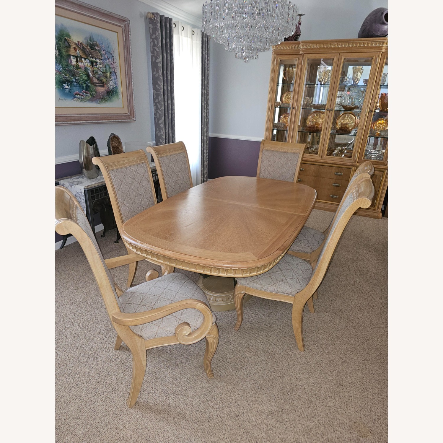 American Drew Dining Table & Eight Chairs - image-3