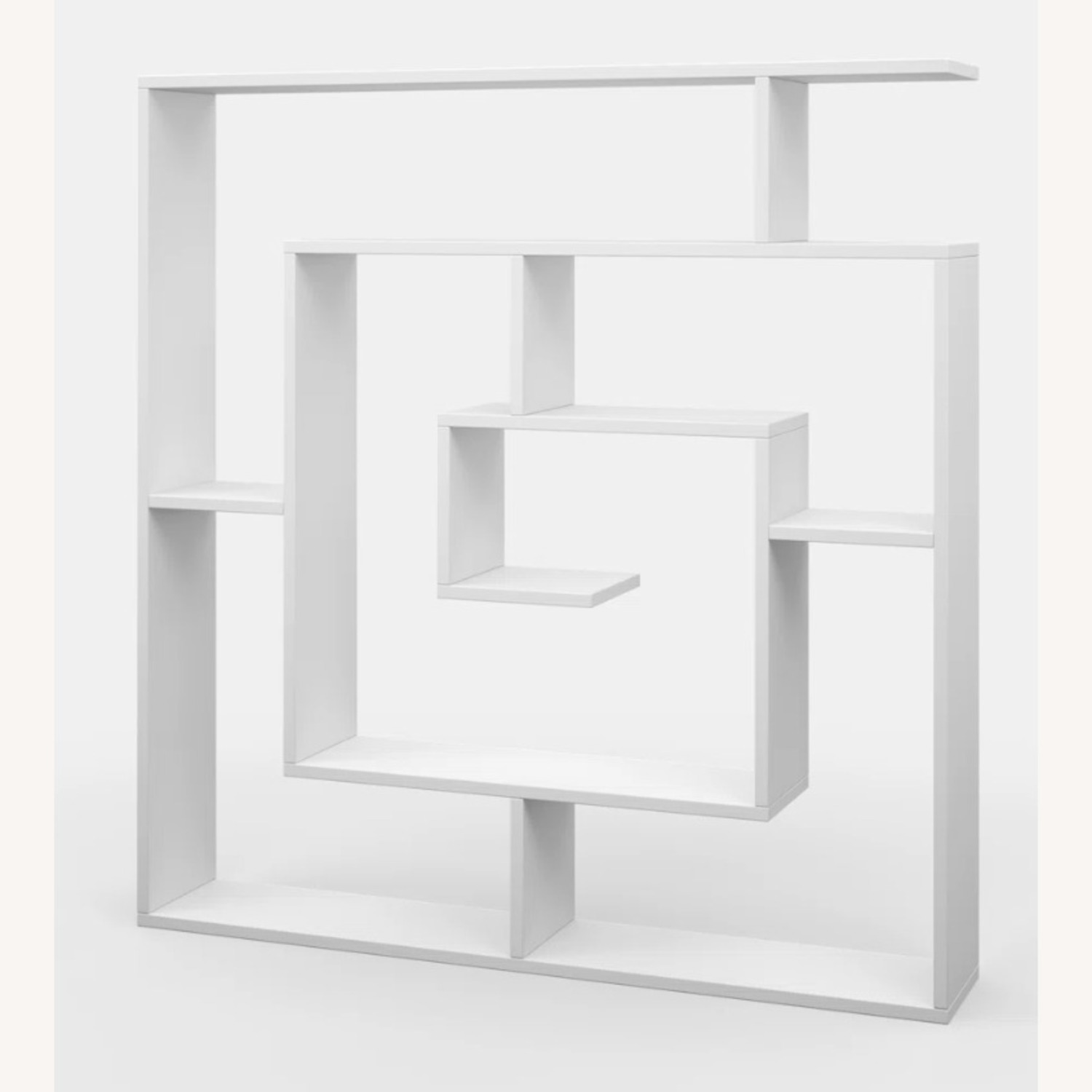 Wayfair Abston White Geometric Bookcase - image-5