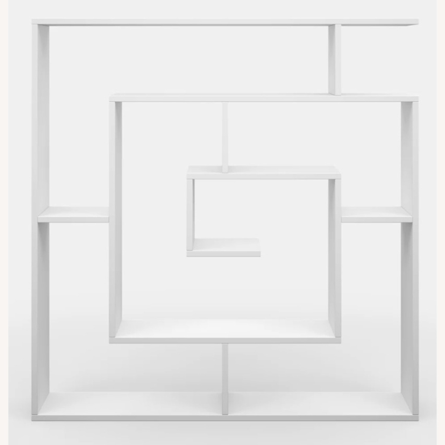 Wayfair Abston White Geometric Bookcase - image-4