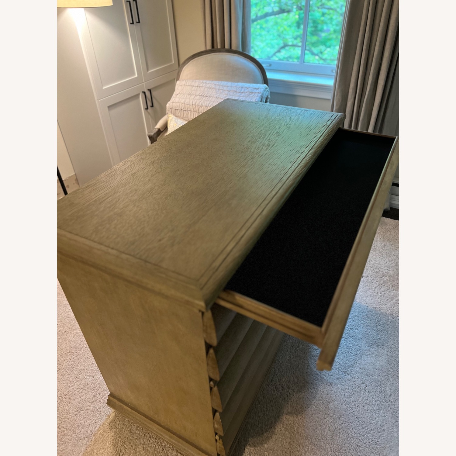 Swedish Round Oak Chest of Drawers - image-4