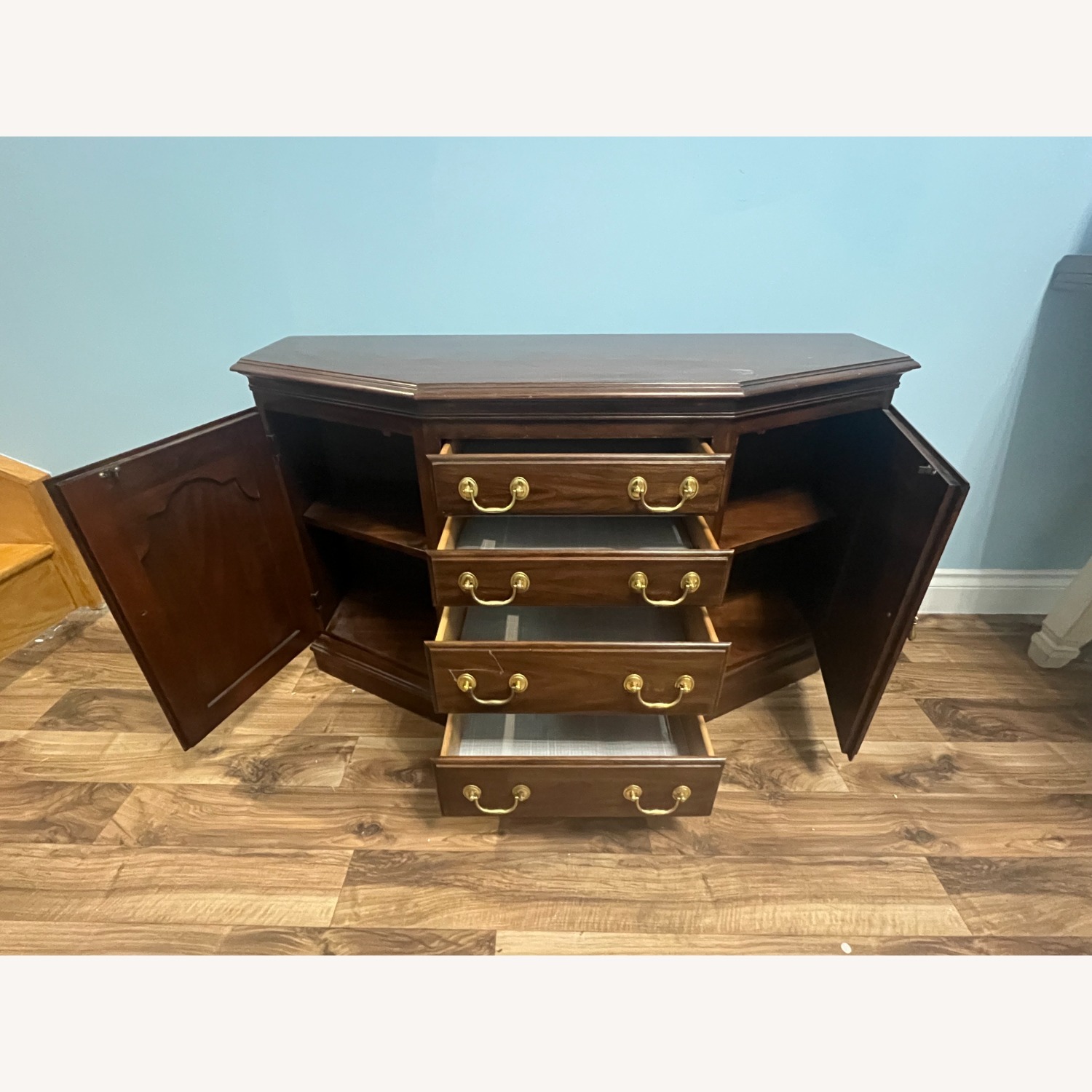 Vintage Wooden Storage Cabinet - image-2