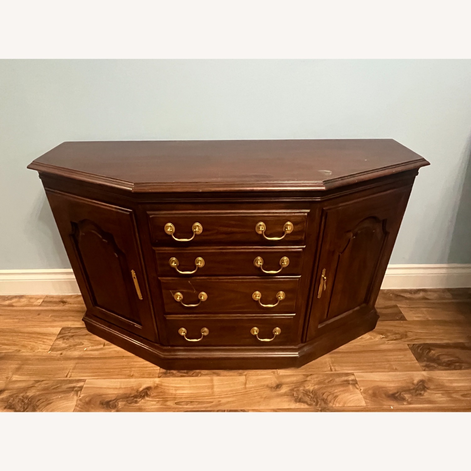 Vintage Wooden Storage Cabinet - image-1