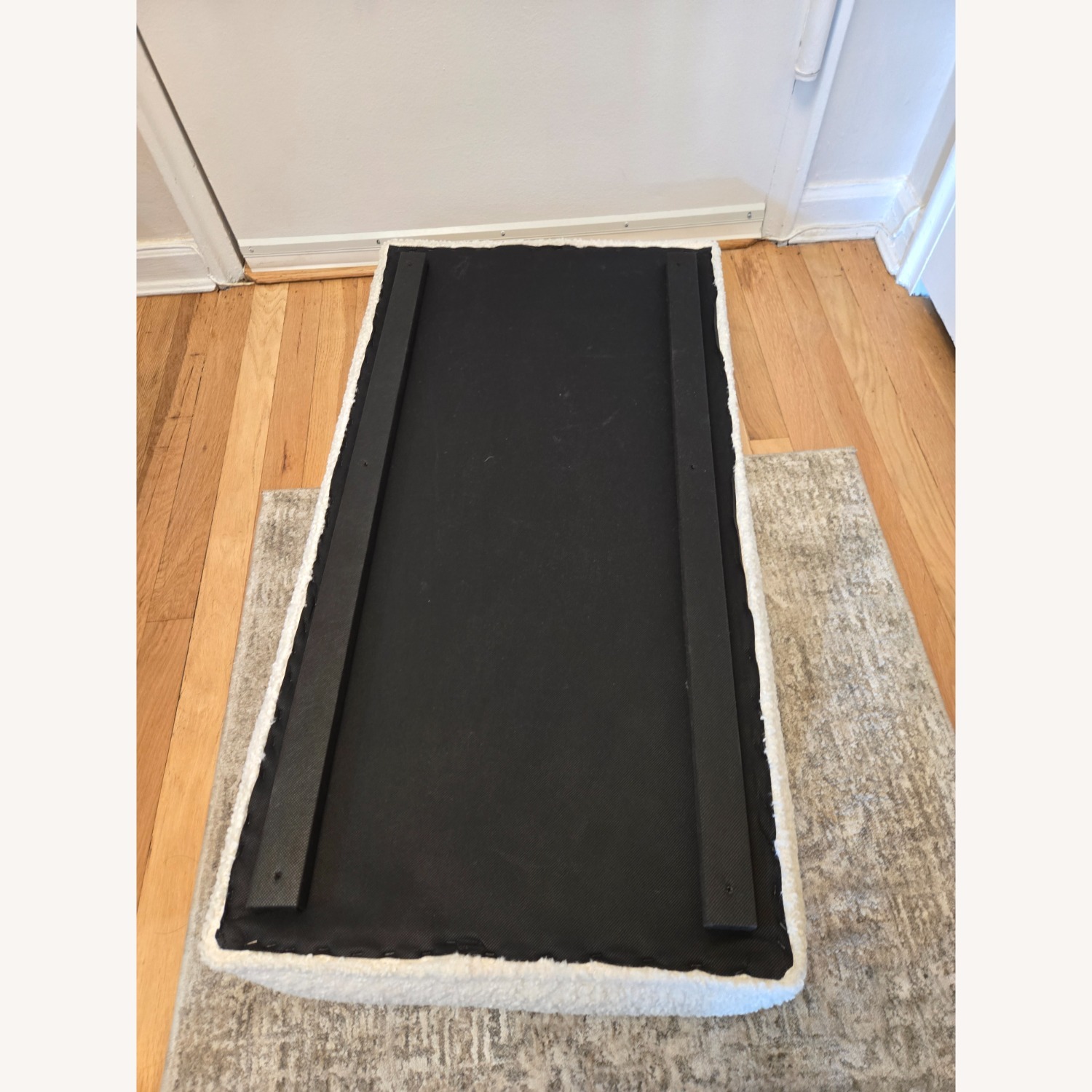 World Market Shearling Storage Bench - image-8