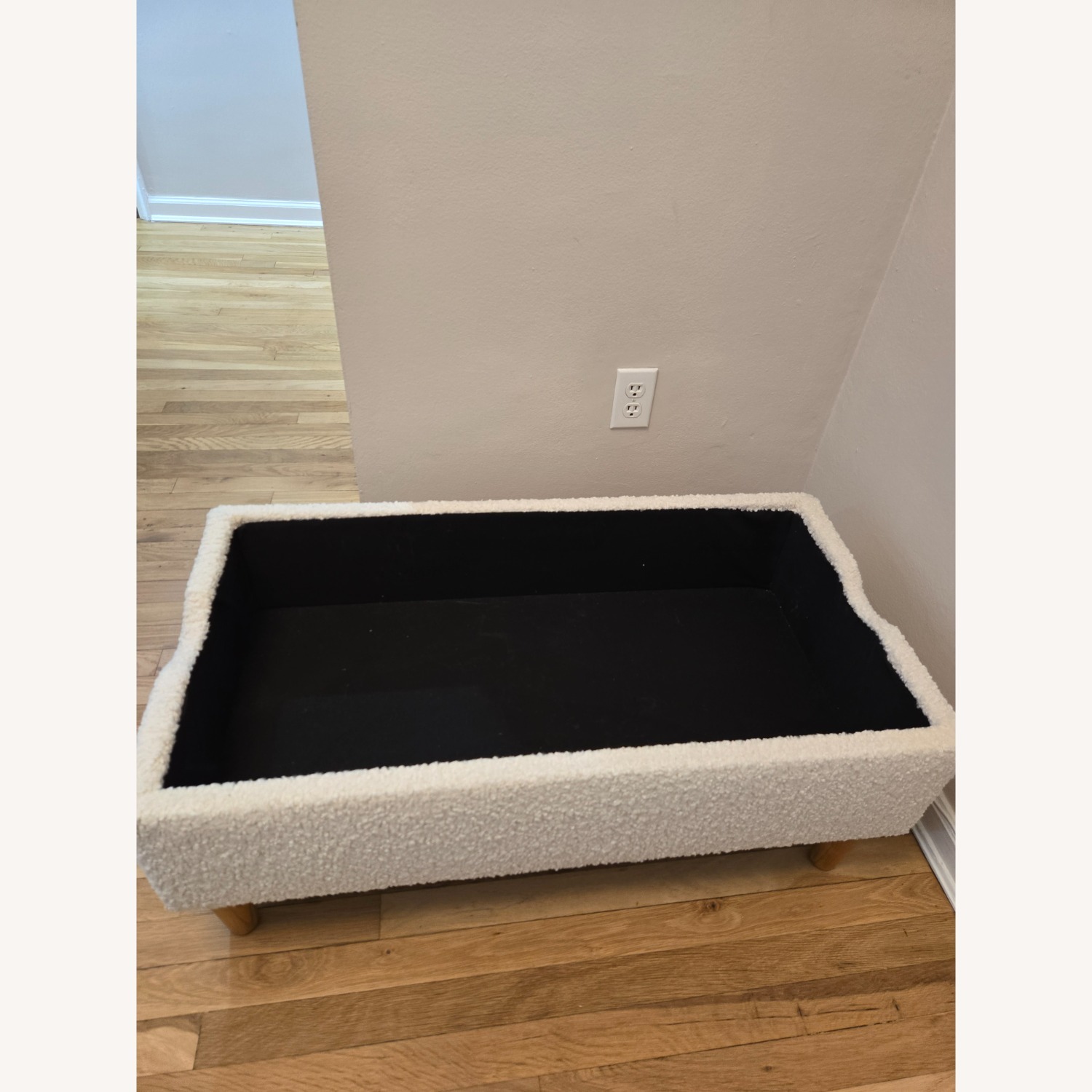 World Market Shearling Storage Bench - image-5