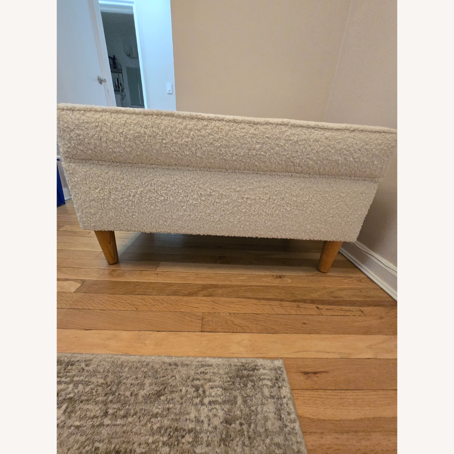 World Market Shearling Storage Bench - image-4