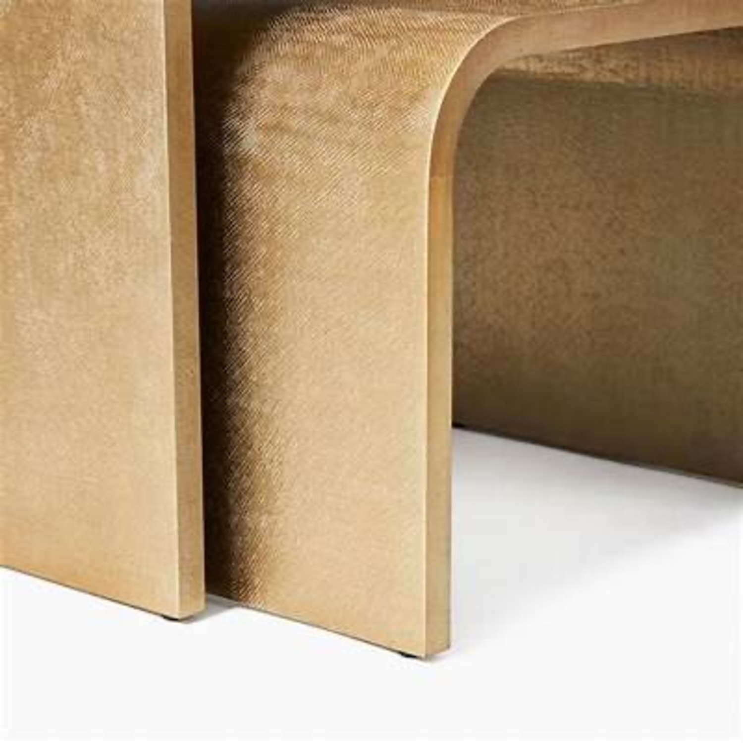 West Elm Vella Gold Nesting Table Nightstands - image-3