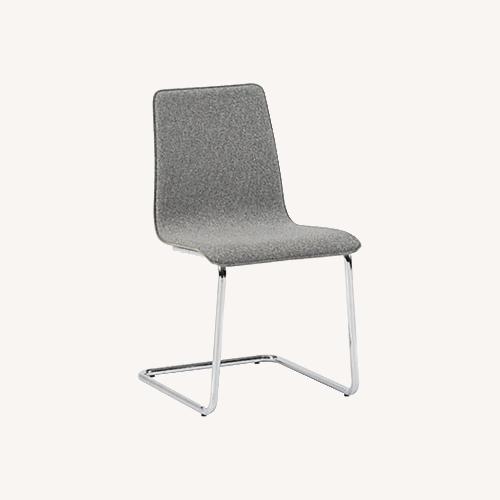 Used CB2 Pony Tweed Dining Chairs Set of 4 for sale on AptDeco