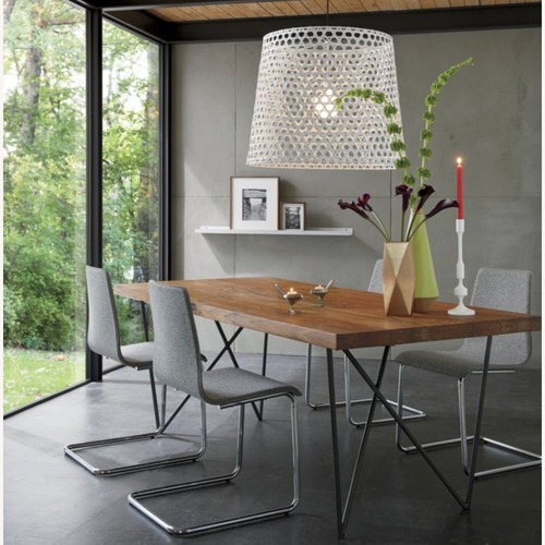 Used CB2 Pony Tweed Dining Chairs Set of 4 for sale on AptDeco