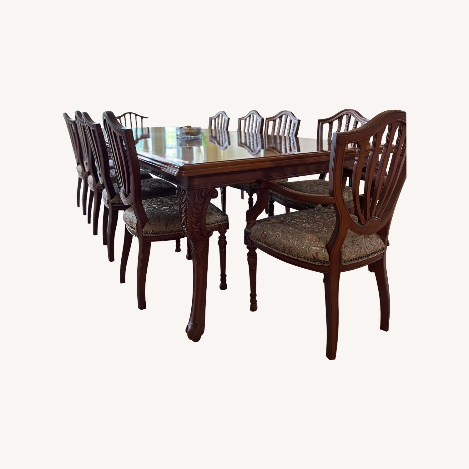 Artisan Teakwood 10-Seater Dining Table and Chairs - image-0