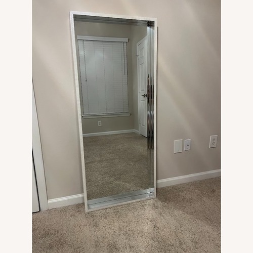 Used Full Length Mirror with Silver Studs for sale on AptDeco