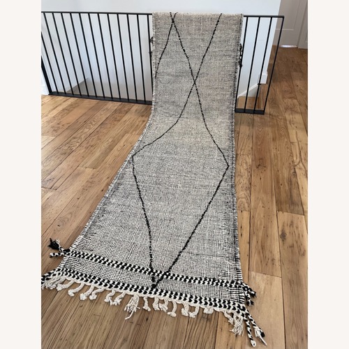 Used Moroccan Flatweave Runner  for sale on AptDeco