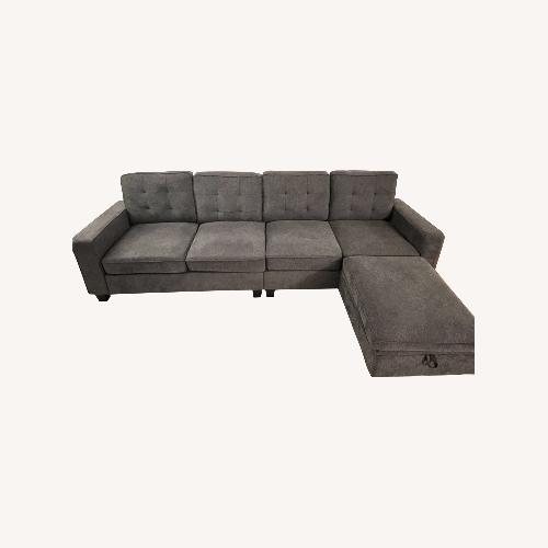 Used Dark Gray Sectional Sofa for sale on AptDeco