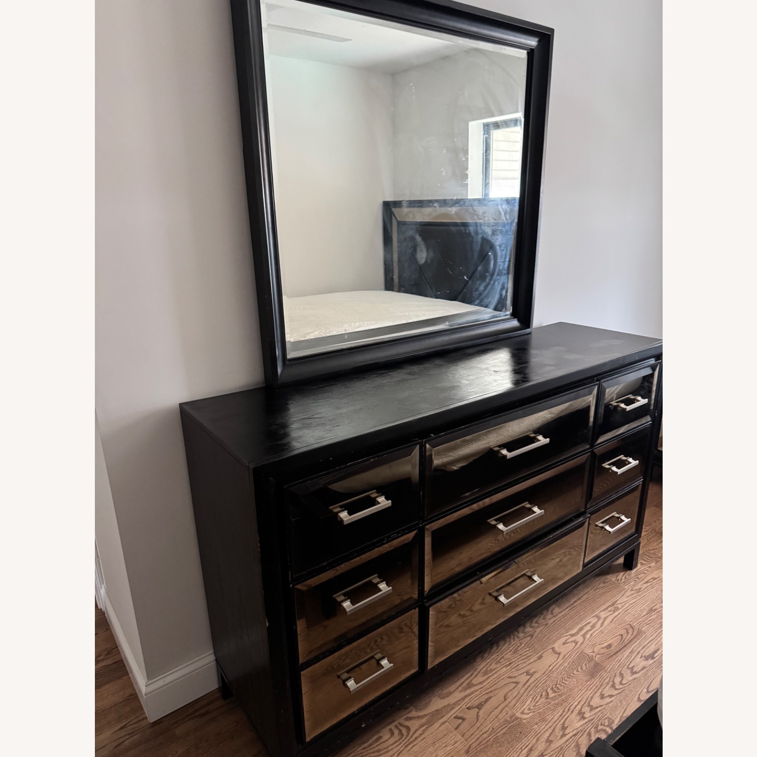 Wood Dresser With Mirror - image-1
