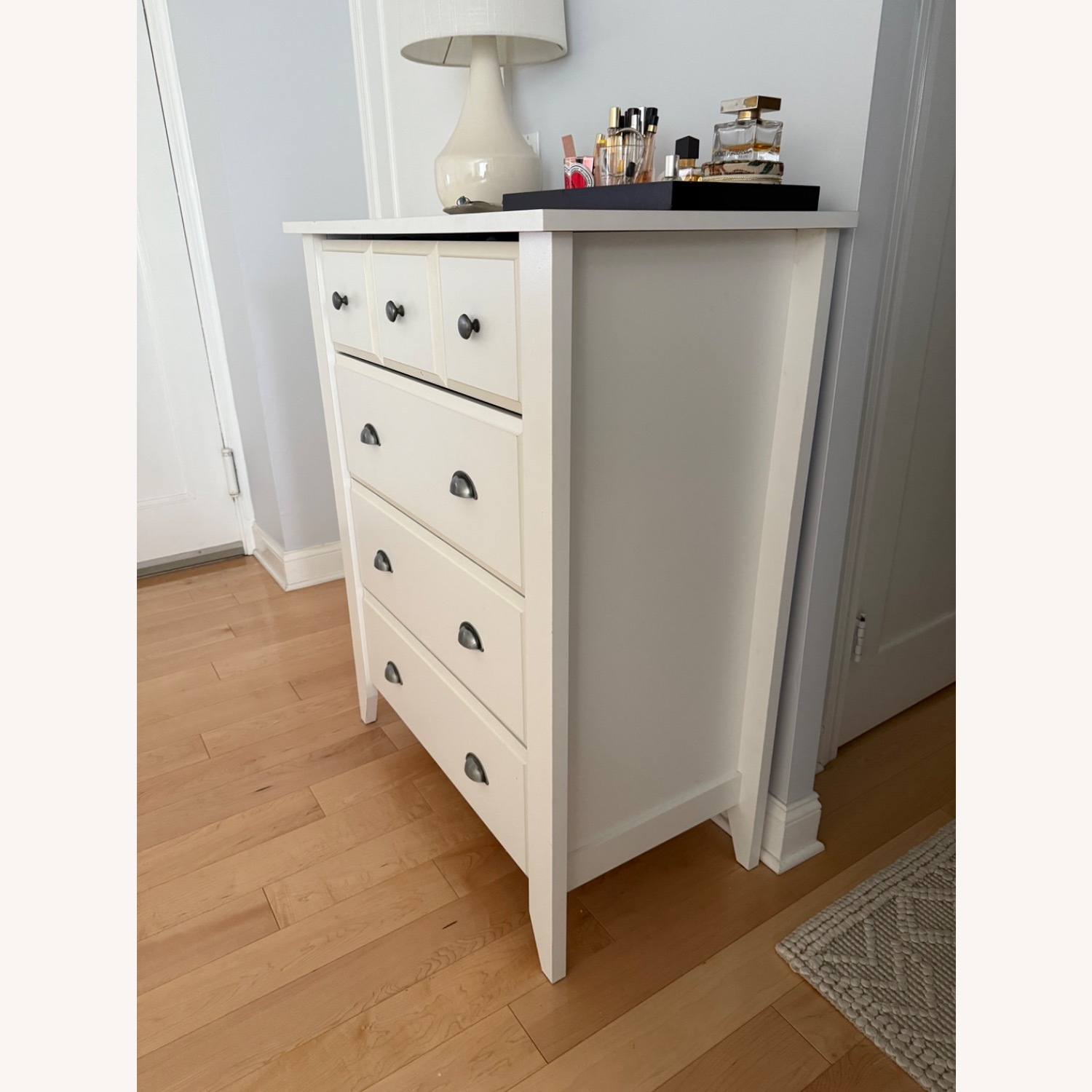 Wayfair Charlton Home White Dresser with Pewter Hardware - image-2