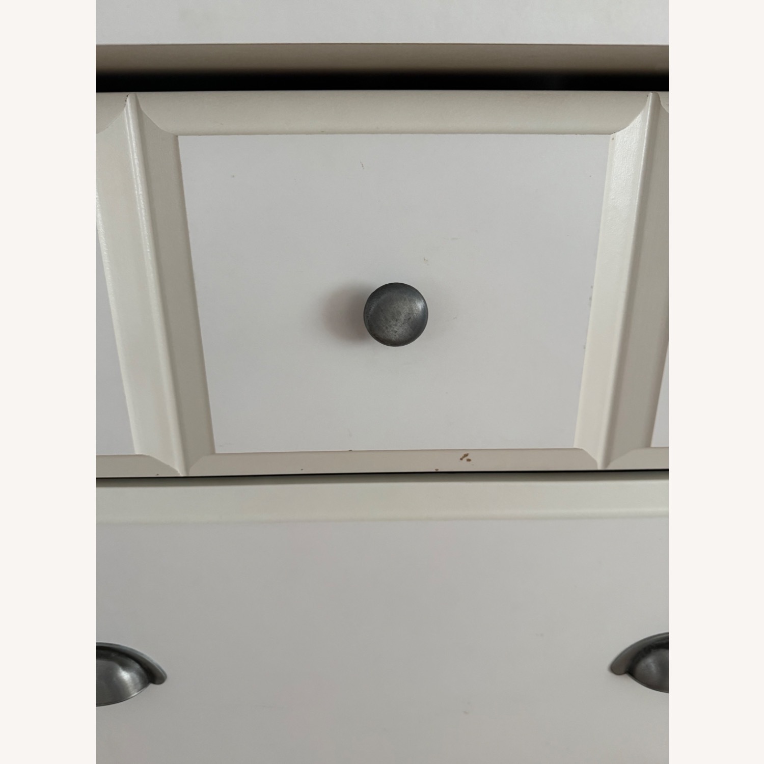 Wayfair Charlton Home White Dresser with Pewter Hardware - image-5