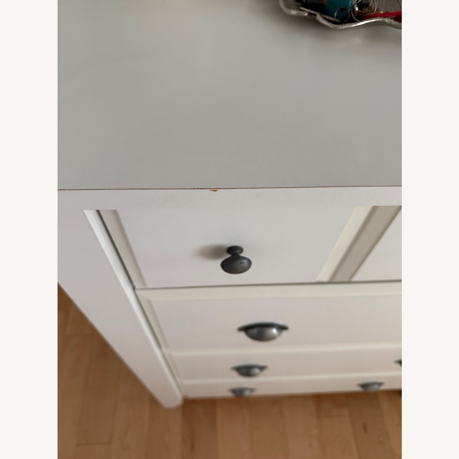 Wayfair Charlton Home White Dresser with Pewter Hardware - image-4