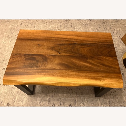 Used Coffee Table South American Walnut Live Edge for sale on AptDeco