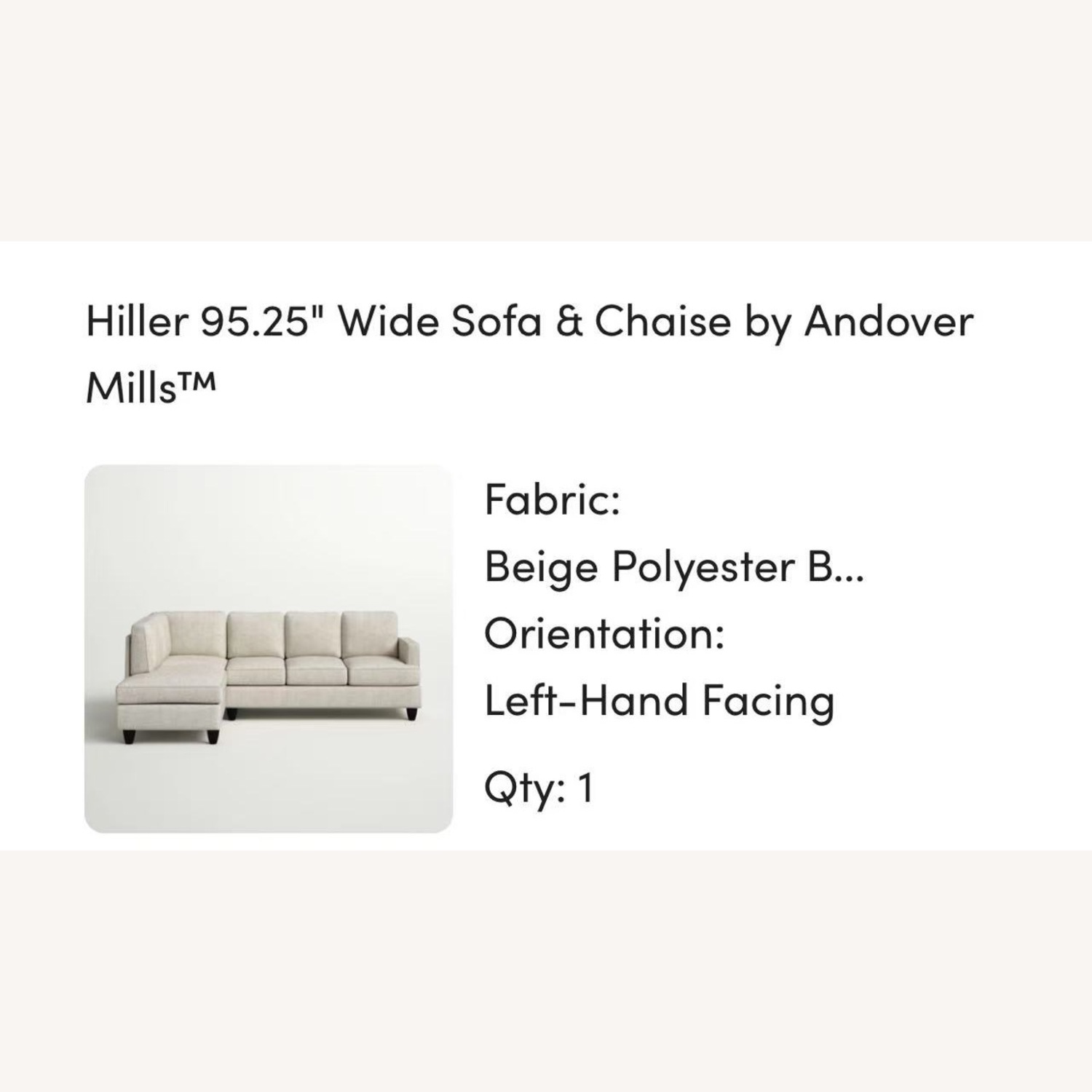 Wayfair Hiller Couch - image-3