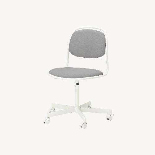 Used IKEA ÖRFJÄLL White Grey Desk Chair for sale on AptDeco