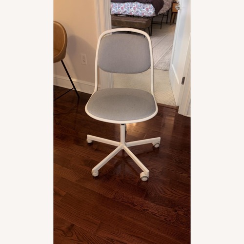Used IKEA ÖRFJÄLL White Grey Desk Chair for sale on AptDeco