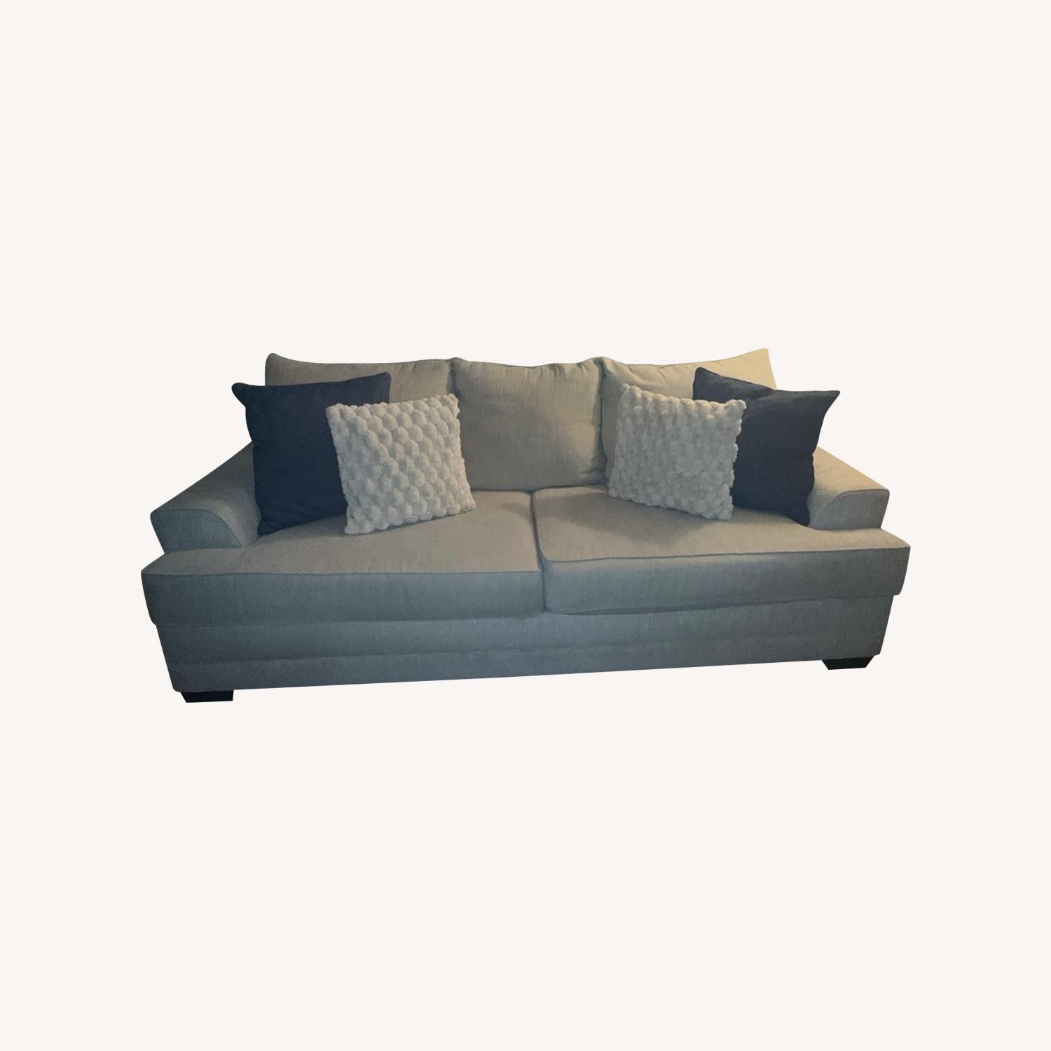 2-Seater Beige Couch - image-0