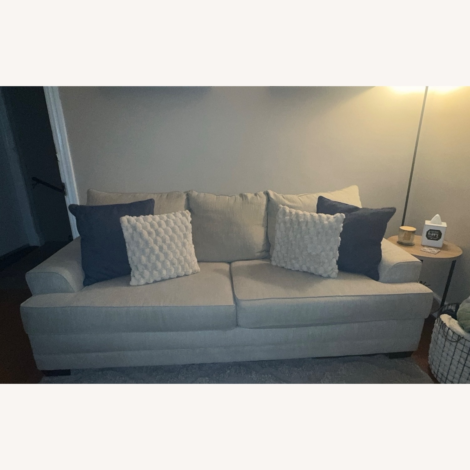 2-Seater Beige Couch - image-1