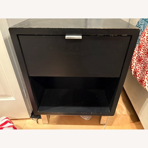 Used Room & Board Black Nightstands W Drawer & Storage for sale on AptDeco