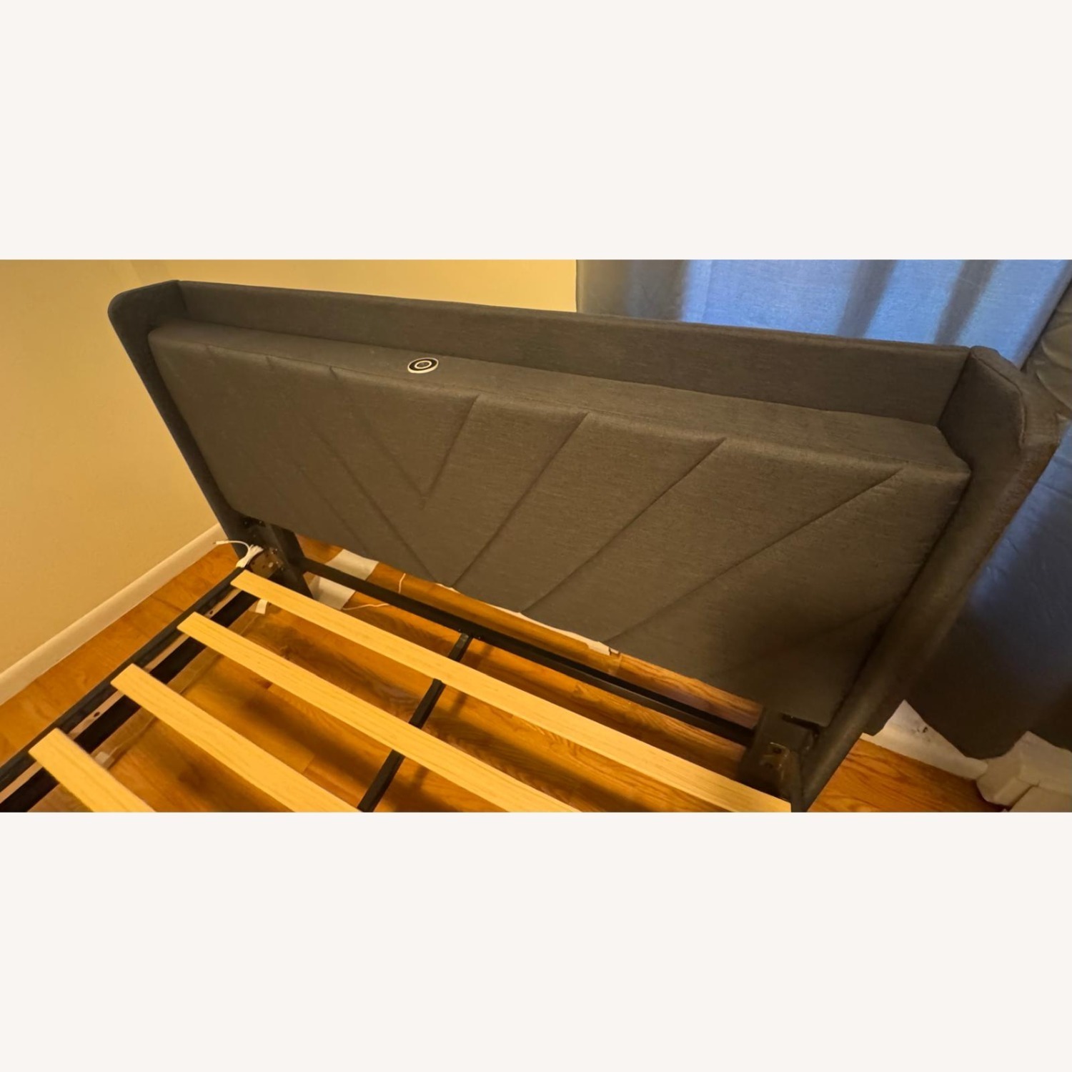 Amazon Queen Bed Frame Dark Gray - image-1