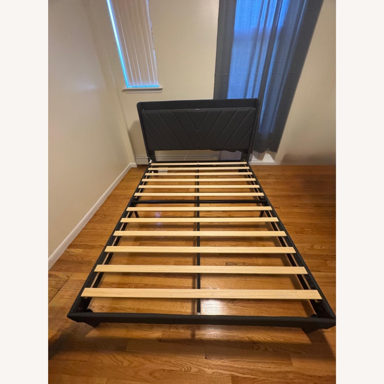 Amazon Queen Bed Frame Dark Gray - image-3