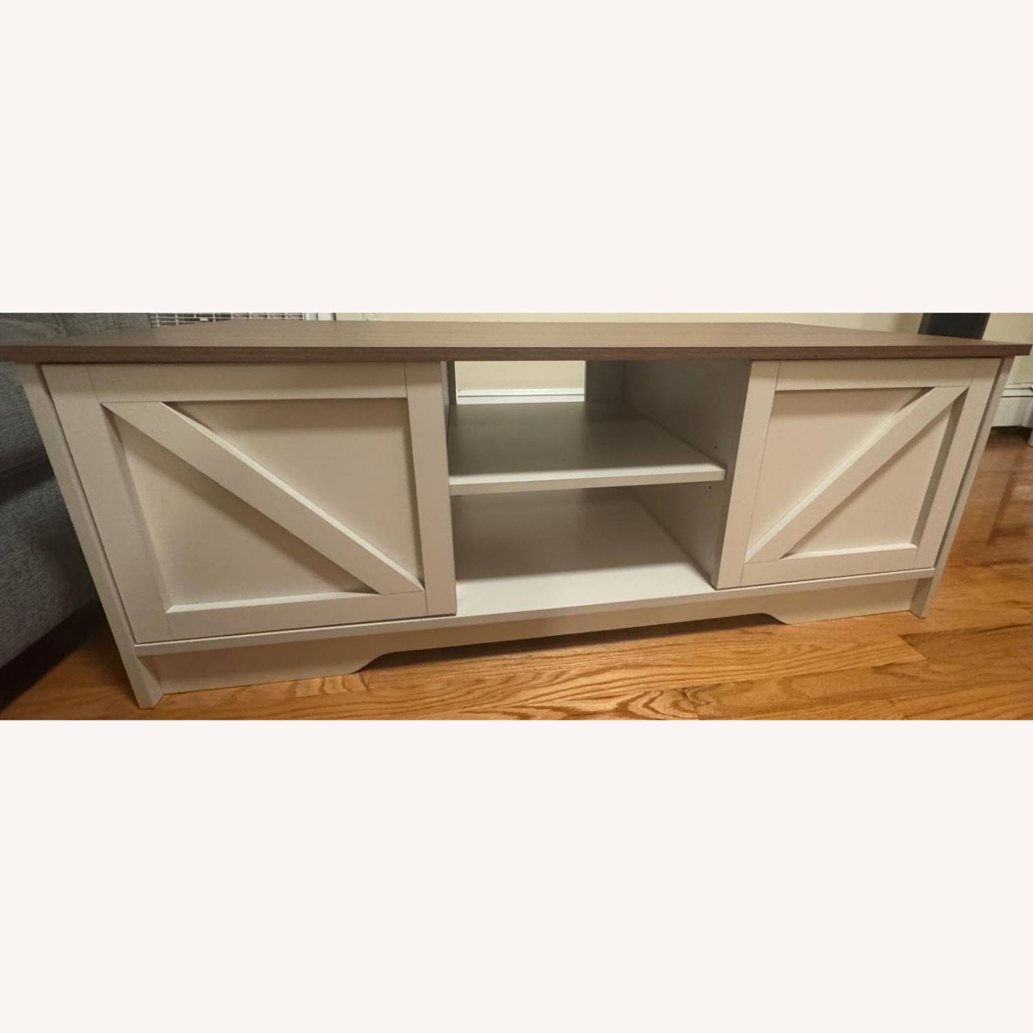 Amazon Vonluce Coffee Table with Sliding Barn Doors  - image-1