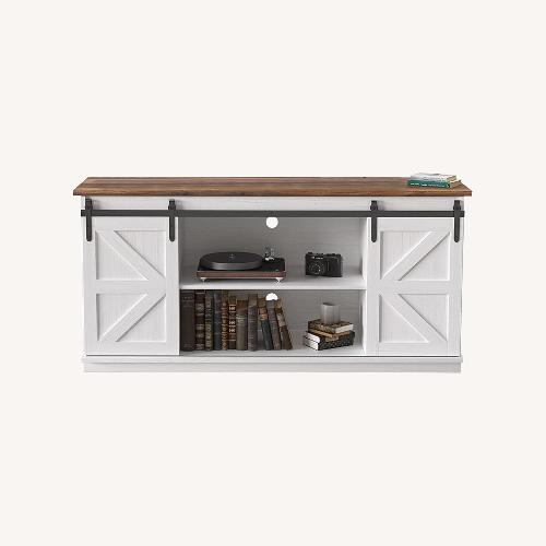 Used Amazon Jummico TV Stand for 65 Inch TV for sale on AptDeco