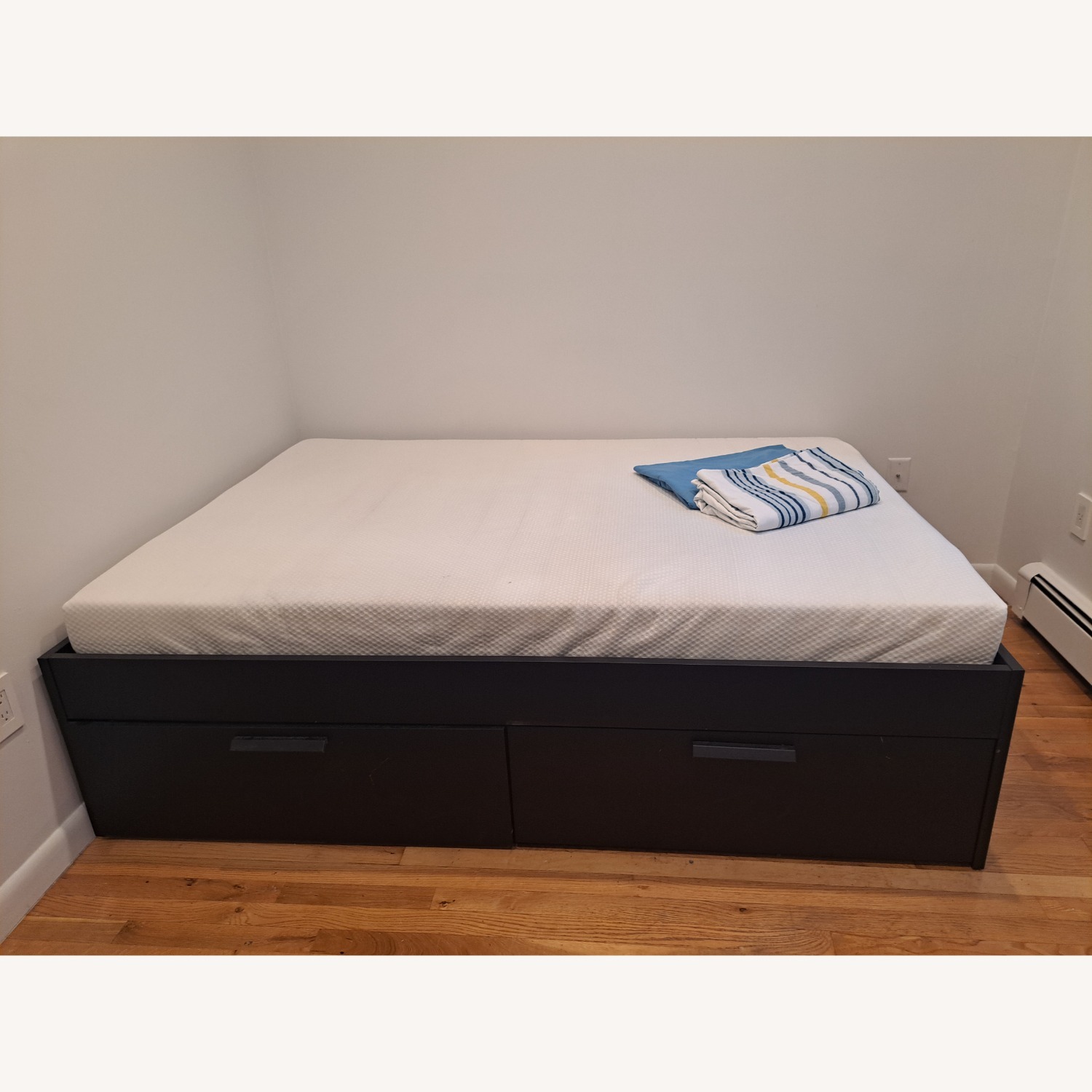 IKEA Full Brimnes Bed With Storage - image-2