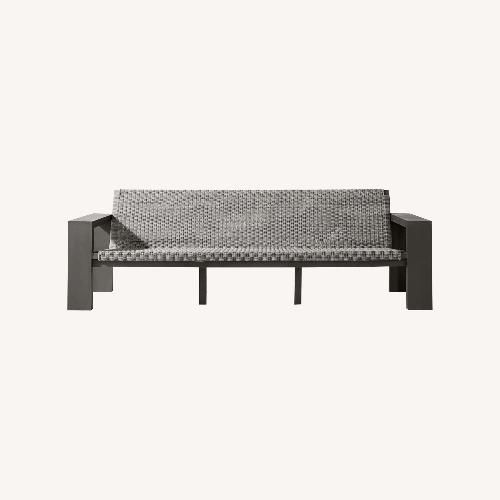 Used Williams Sonoma Larnaca Outdoor Slate Grey Sofa for sale on AptDeco